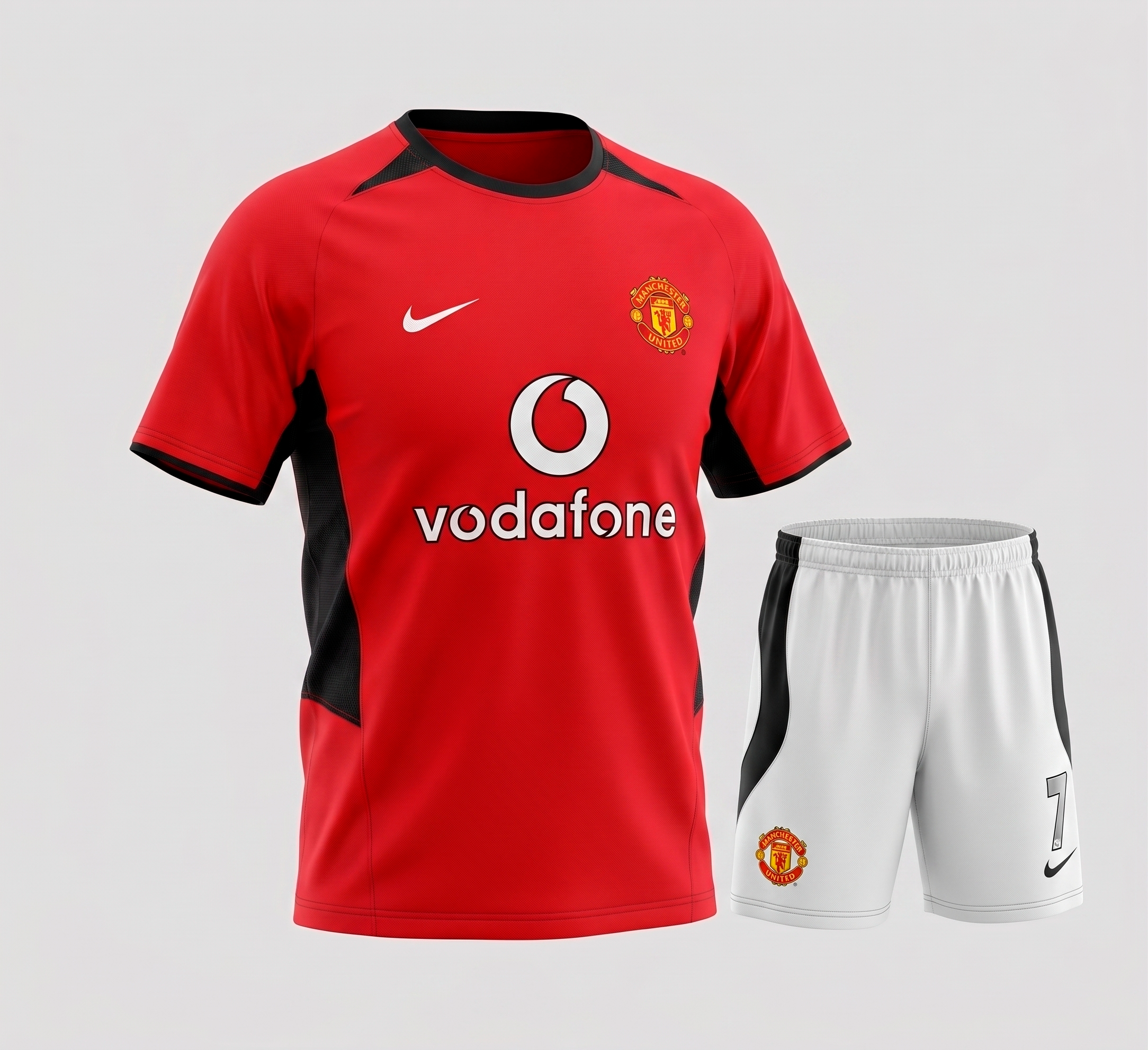 Manchester United Home 2002/2003 Kids Kit (Feels Like New) - Size 20
