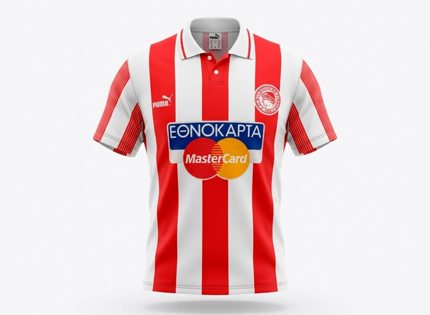 Olympiacos 1996-1997 Home (Feels Like New) - Size M