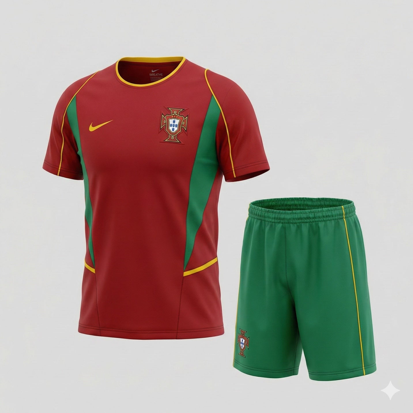 Portugal Home 2002 Kids Kit (Feels Like New) - Size 28