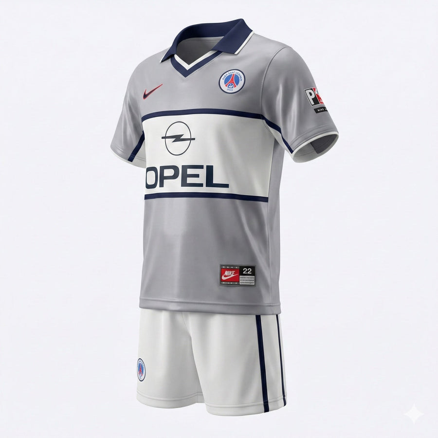 Paris Saint-Germain Away 2000/2001 Kids Kit (Feels Like New) - Size 28