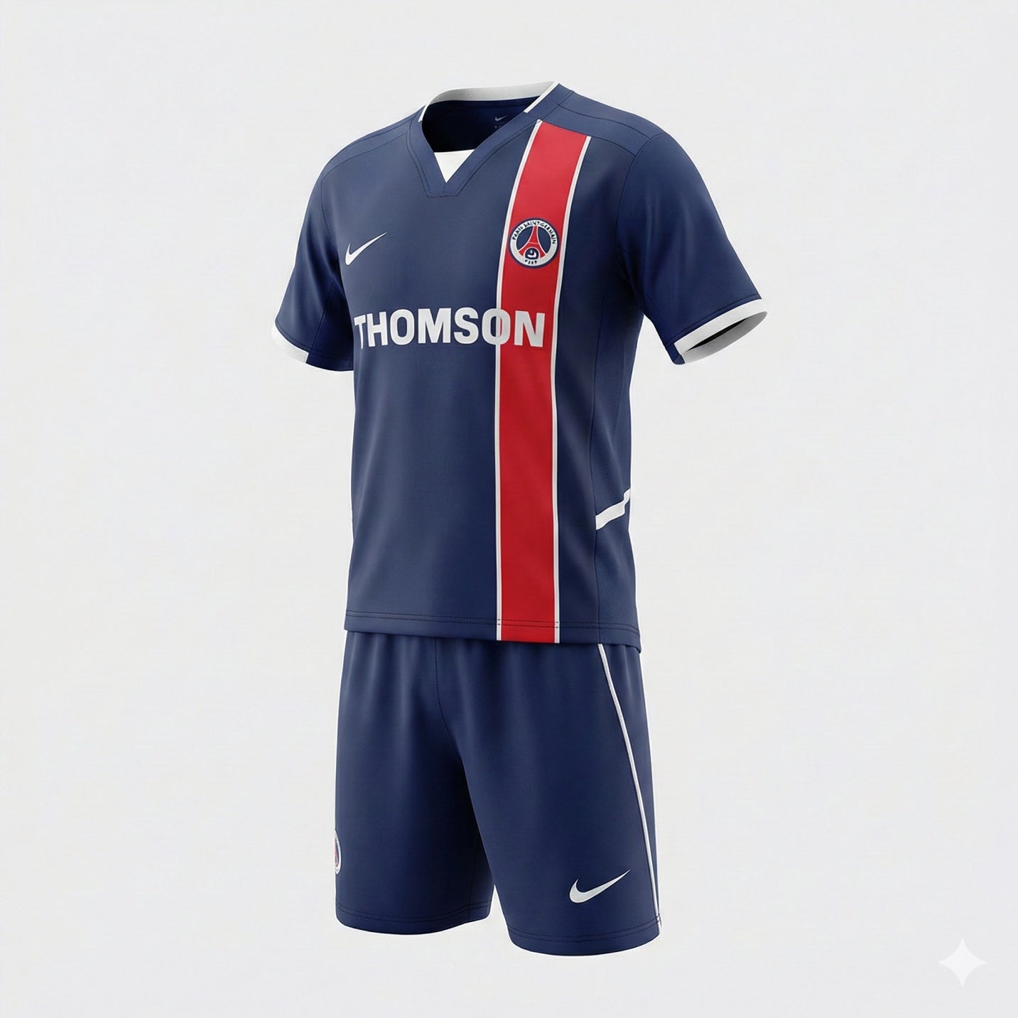 Paris Saint-Germain Home 2002/2003 Kids Kit (Feels Like New) - Size 16