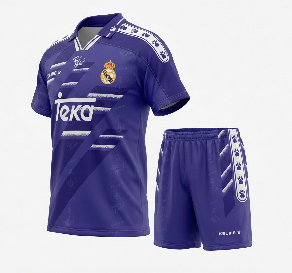 Real Madrid Away 1994/1996 Kids Kit (Feels Like New) - Size 18