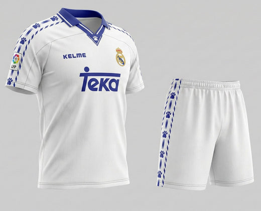 Real Madrid Home 1996/1997 Kids Kit (Feels Like New) - Size 20