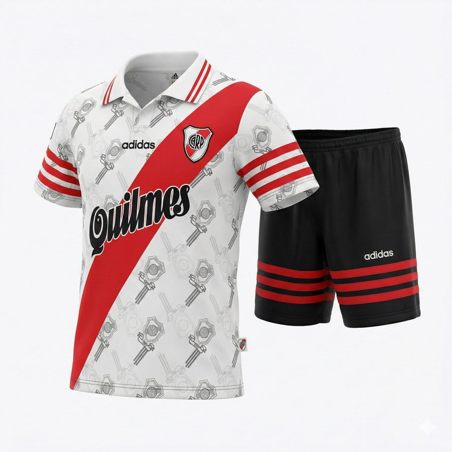 River Plate Home 1996/1997 Kids Kit (Feels Like New) - Size 28