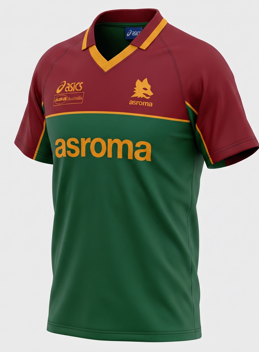 Roma Burgundy Green Yellow Tracksuit 1995/96 - Size XL