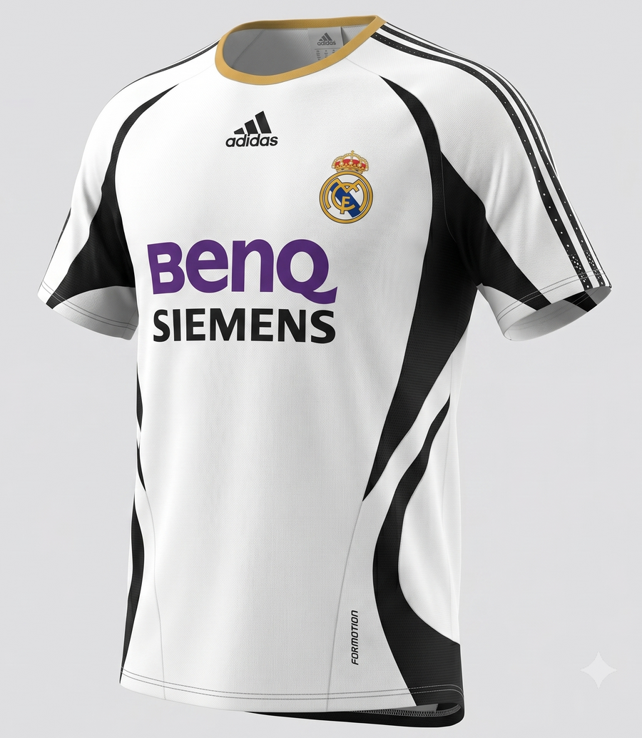 Real Madrid Black White Tracksuit 2006/07 - Size XL