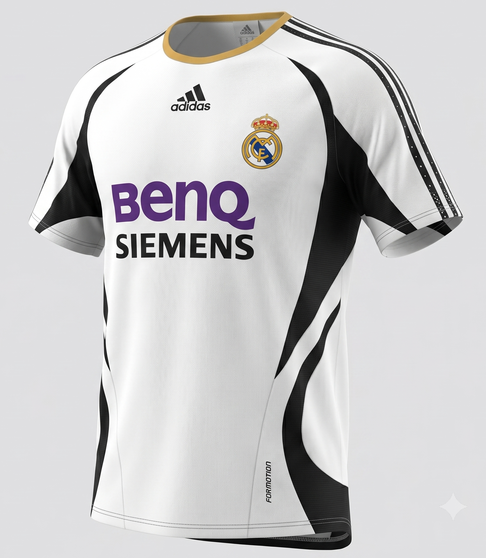Real Madrid Black White Tracksuit 2006/07 - Size L