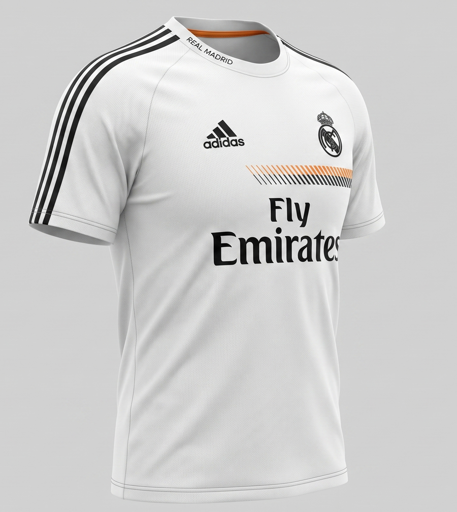 Real Madrid White Black Tracksuit 2013/14 - Size M
