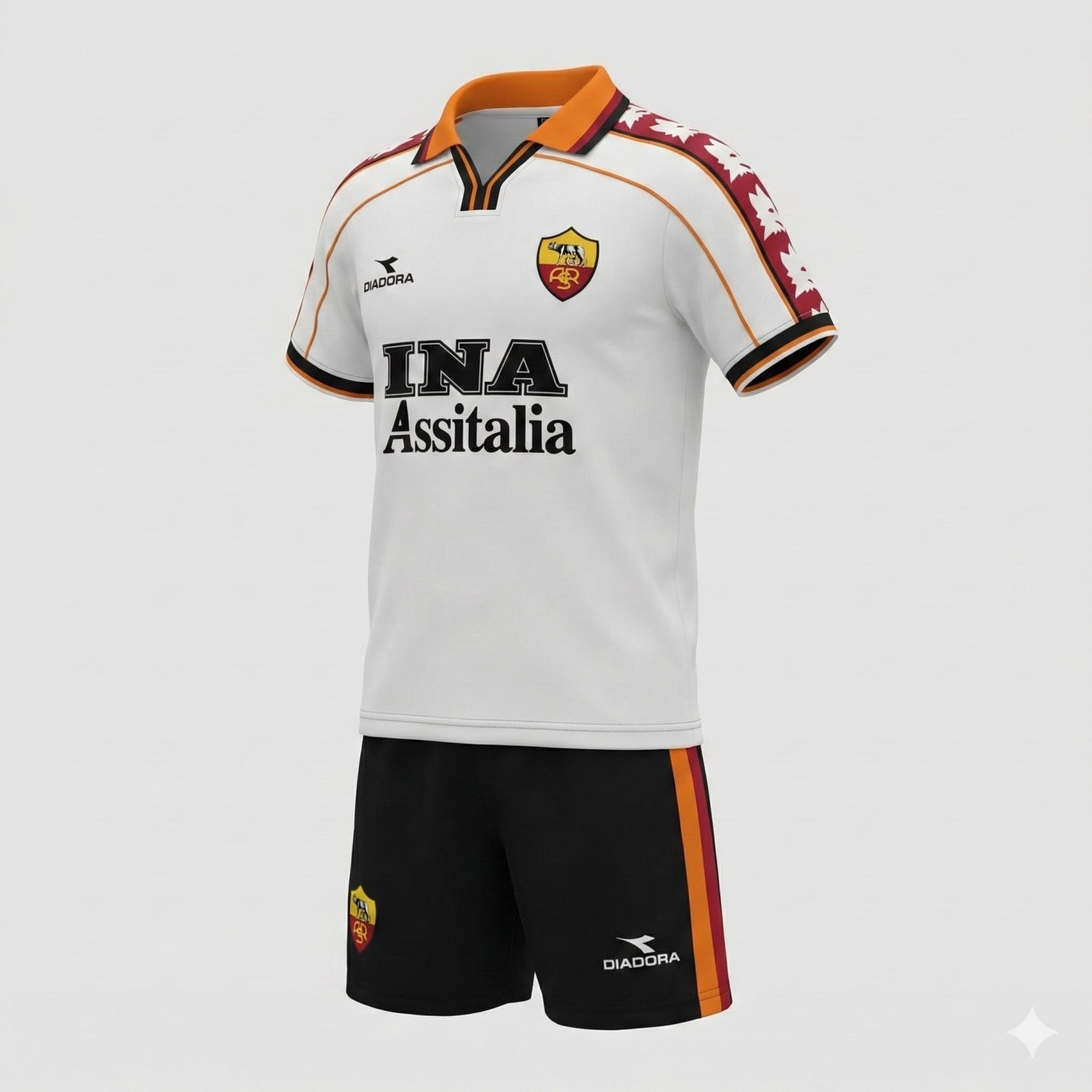 Roma Away 1998/1999 Kids Kit (Feels Like New) - Size 18