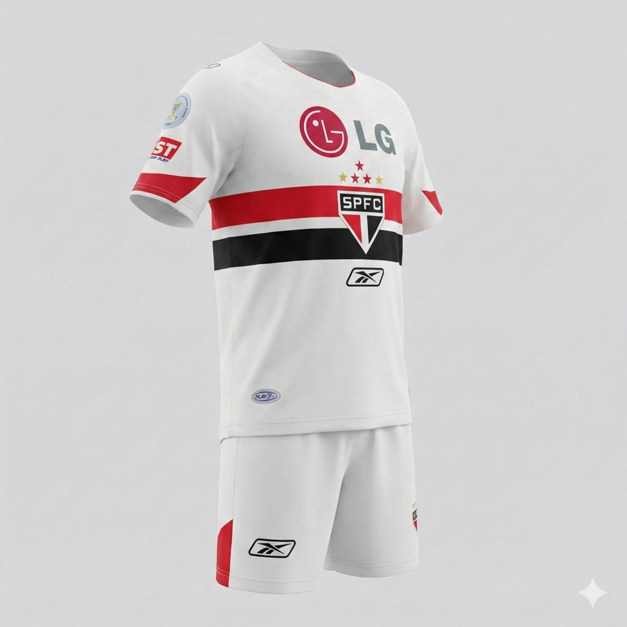 Sao Paulo Home 2007/2008 Kids Kit (New) - Size 24