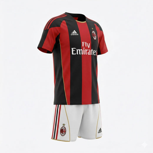 AC Milan Home 2010/2011 Kids Kit (New) - Size 16