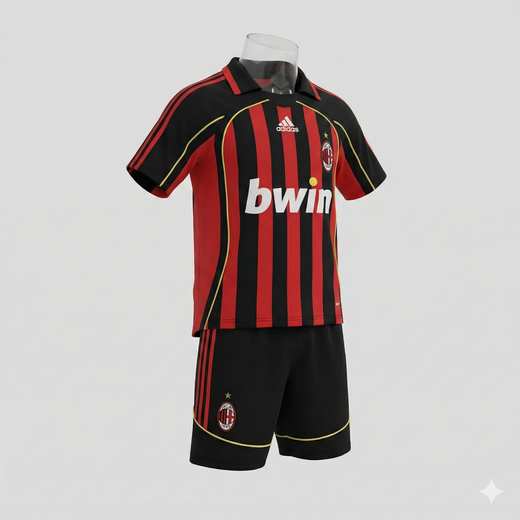 AC Milan Home 2006/2007 Kids Kit (New) - Size 24