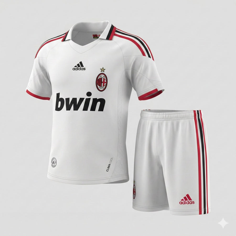 AC Milan Away 2009/2010 Kids Kit (New) - Size 22