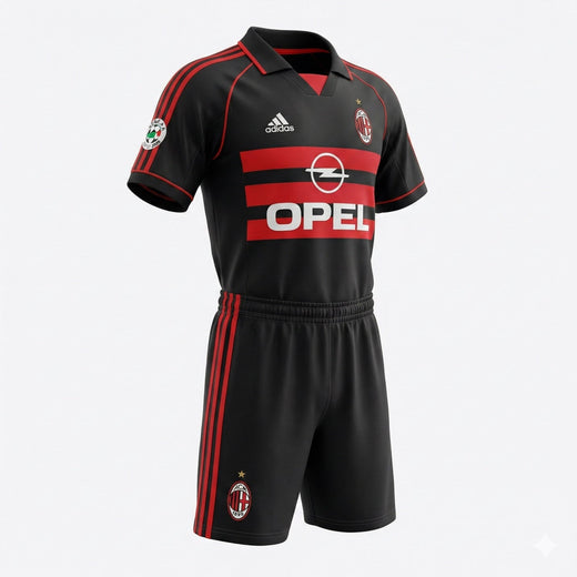 AC Milan Away 1998/1999 Kids Kit (Feels Like New) - Size 28