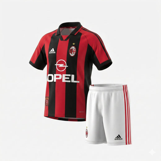 AC Milan Home 1998/1999 Kids Kit (Feels Like New) - Size 20