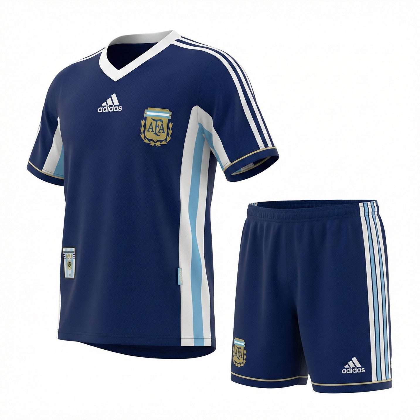 Argentina Away 1998 Kids Kit (Feels Like New) - Size 26
