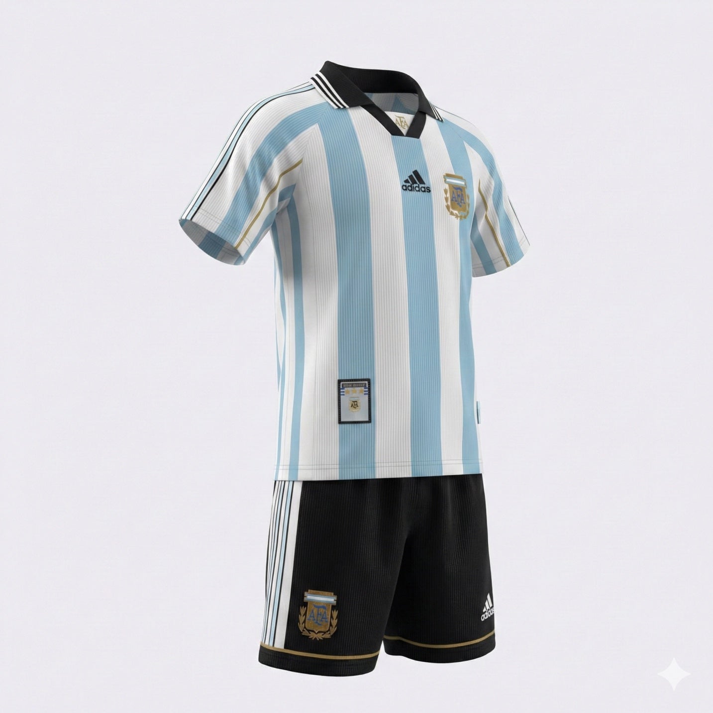 Argentina Home 1998 Kids Kit (Feels Like New) - Size 28