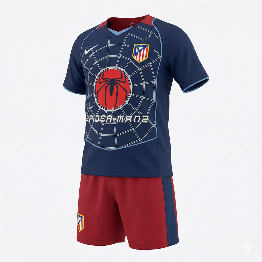 Atlético Madrid Away 2004/2005 Kids Kit (Feels Like New) - Size 16