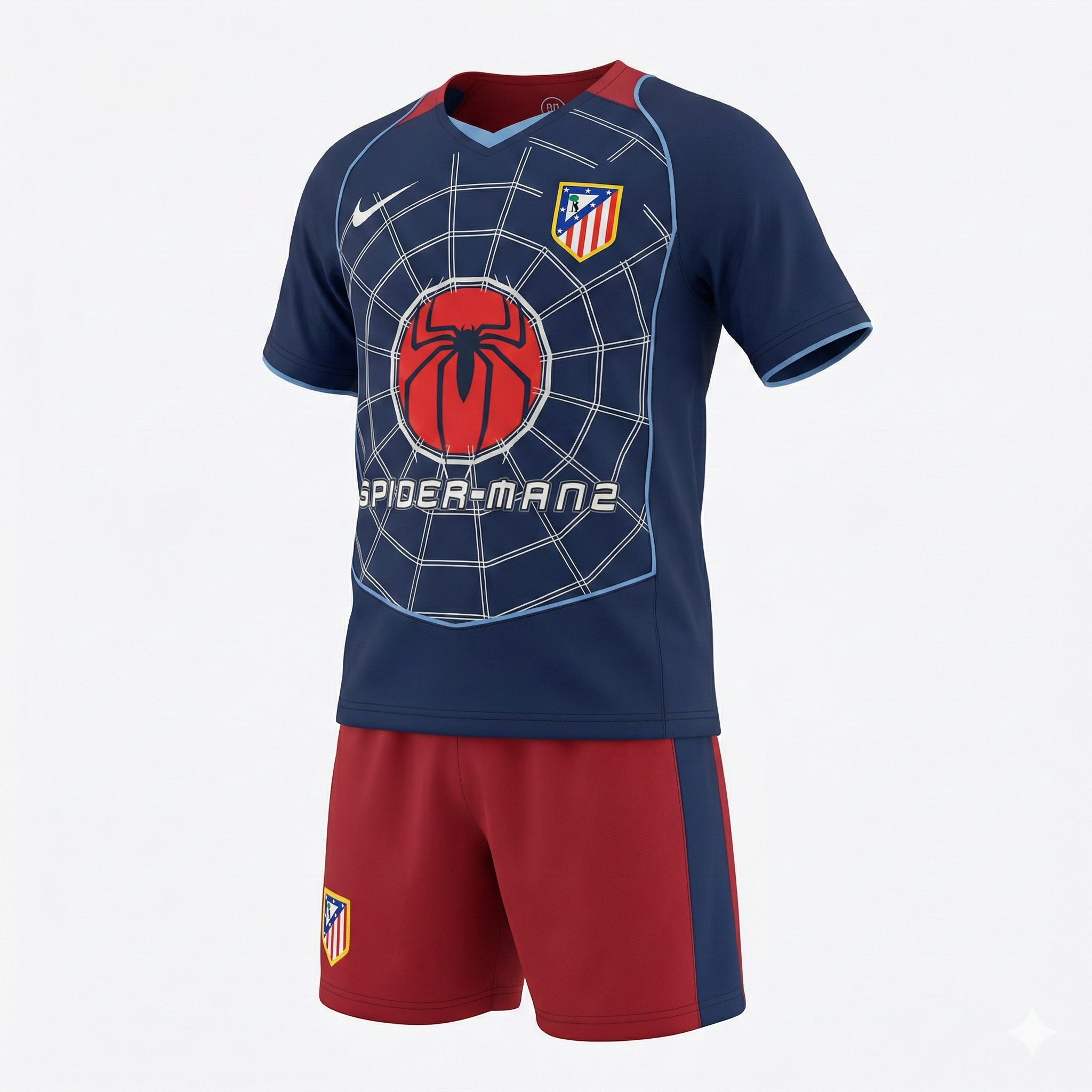 Atlético Madrid Away 2004/2005 Kids Kit (Feels Like New) - Size 28