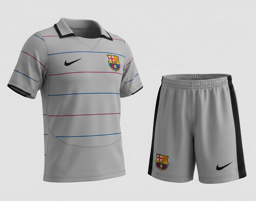 Barcelona Away 2003/2004 Kids Kit (Feels Like New) - Size 24