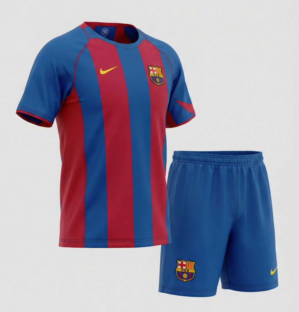 Barcelona Home 2004/2005 Kids Kit (Feels Like New) - Size 28