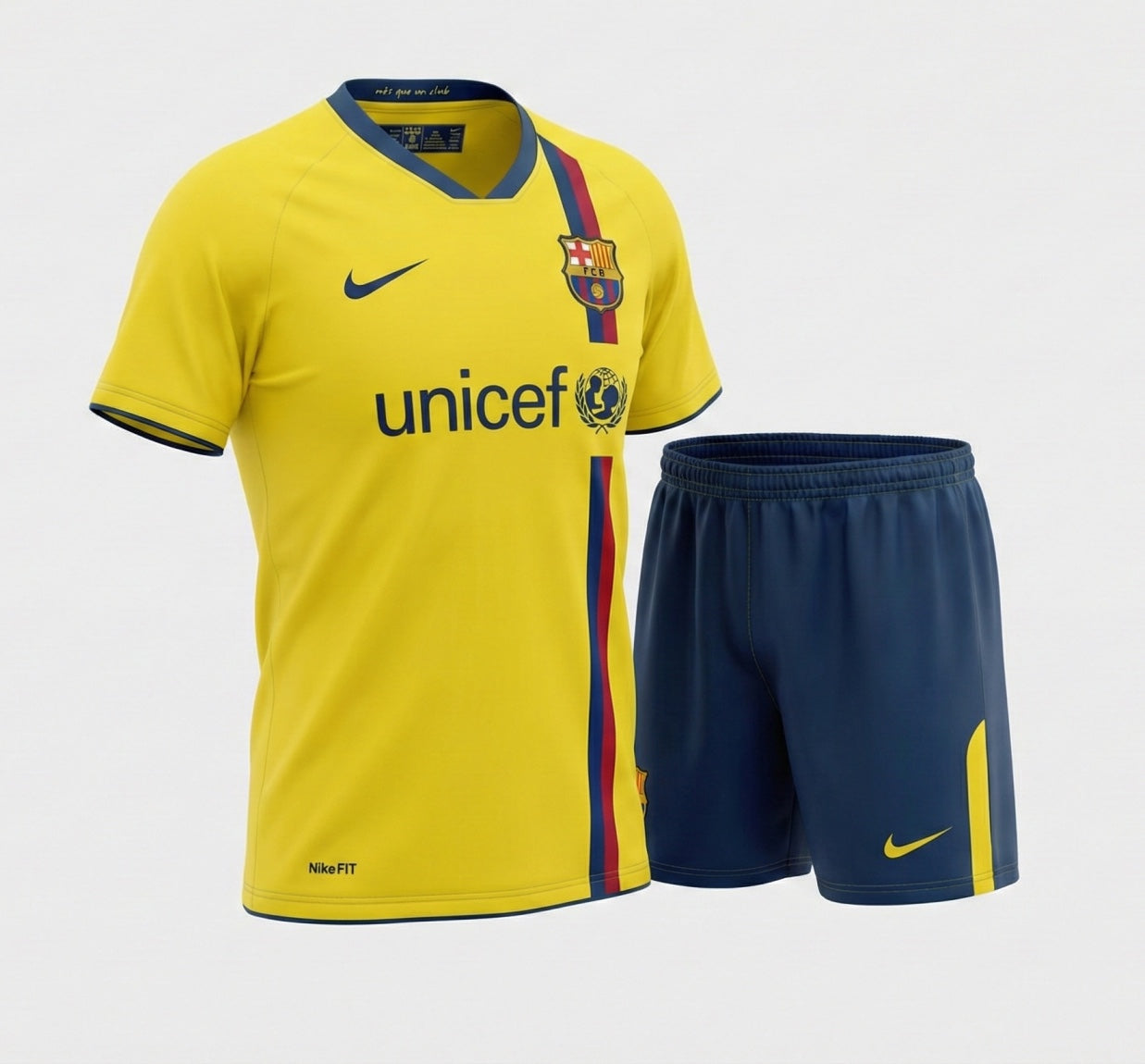 Barcelona Away 2008/2009 Kids Kit (New) - Size 16