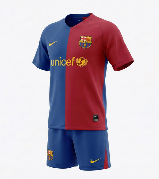 Barcelona Home 2008/2009 Kids Kit (New) - Size 18