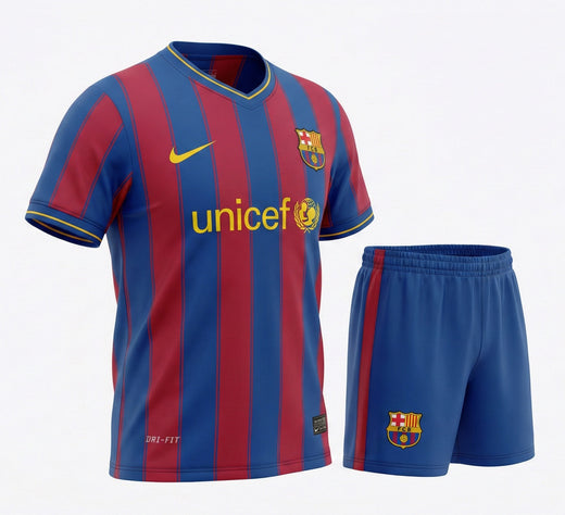 Barcelona Home 2009/2010 Kids Kit (New) - Size 28