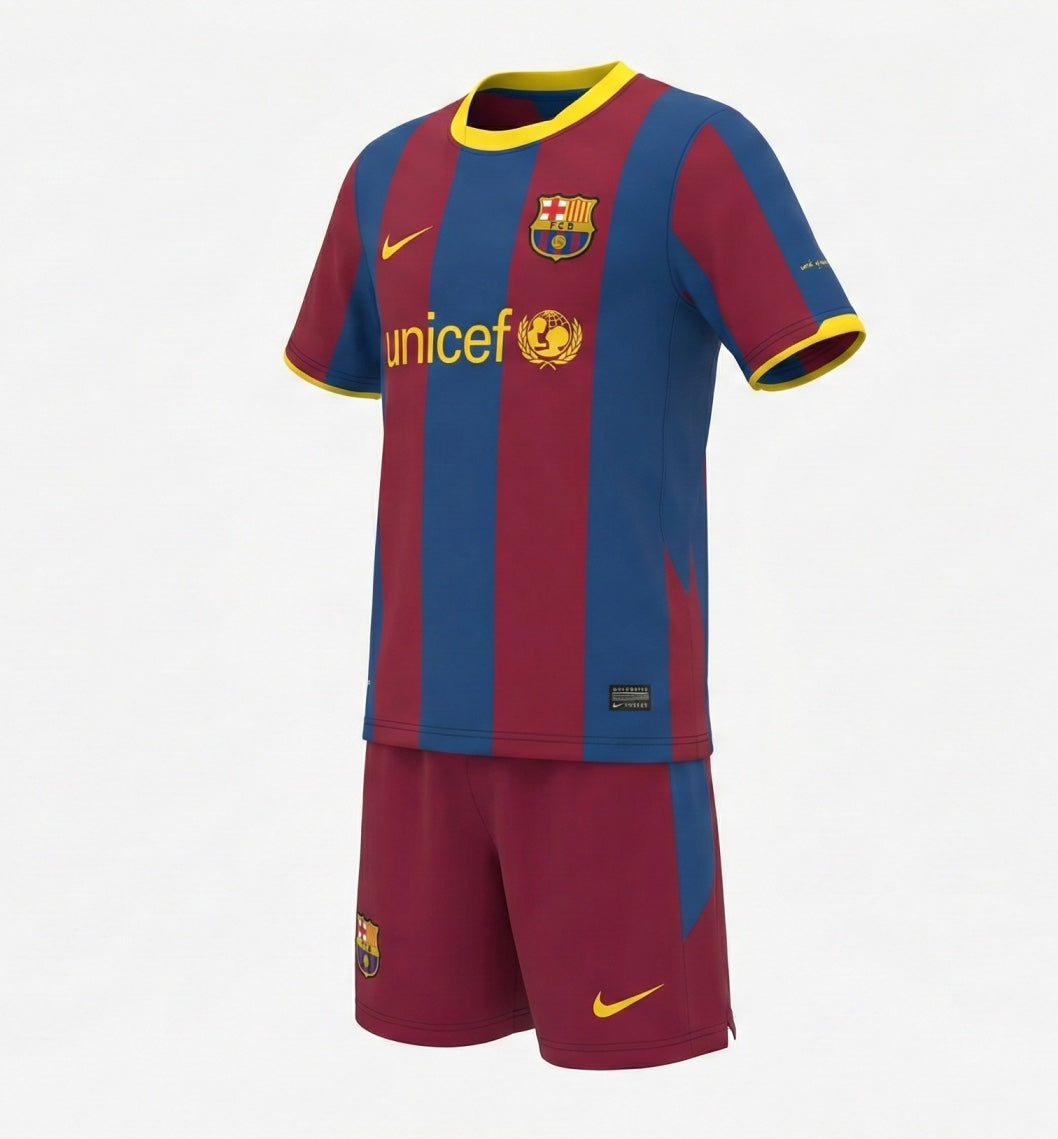 Barcelona Home 2010/2011 Kids Kit (New) - Size 22