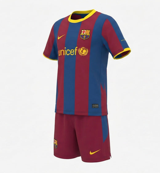 Barcelona Home 2010/2011 Kids Kit (New) - Size 22