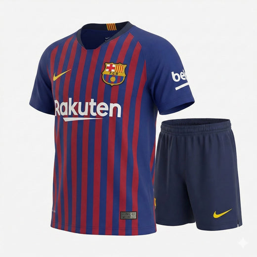 Barcelona Home 2018/2019 Kids Kit (New) - Size 18