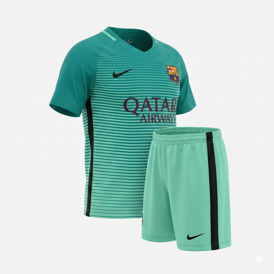Barcelona Away 2016/2017 Kids Kit (New) - Size 24