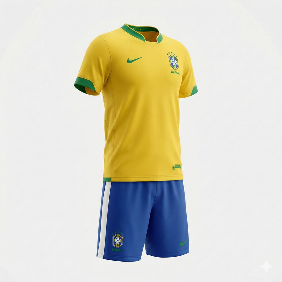 Brazil Home 2006 Kids Kit (New) - Size 28