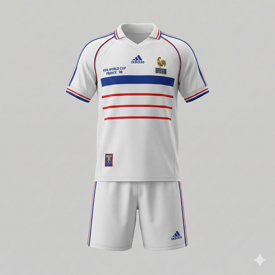 France Away 1998 Kids Kit (Feels Like New) - Size 24