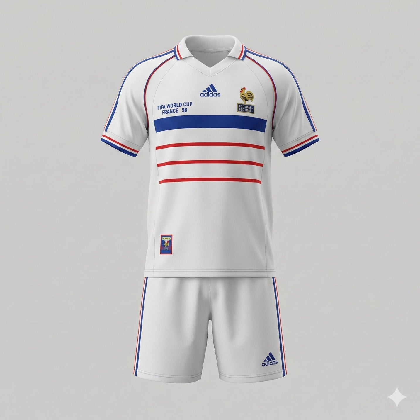 France Away 1998 Kids Kit (Feels Like New) - Size 20