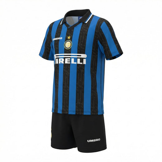 Inter Milan Home 1997/1998 Kids Kit (Feels Like New) - Size 18
