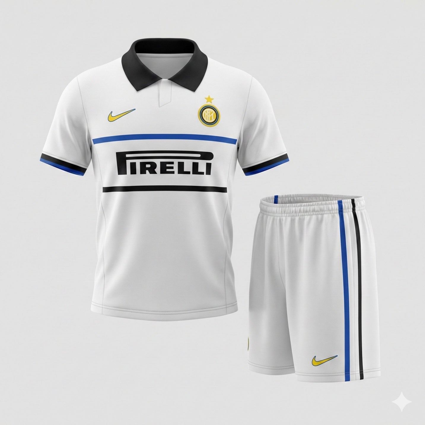 Inter Milan Away 1998/1999 Kids Kit (Feels Like New) - Size 24