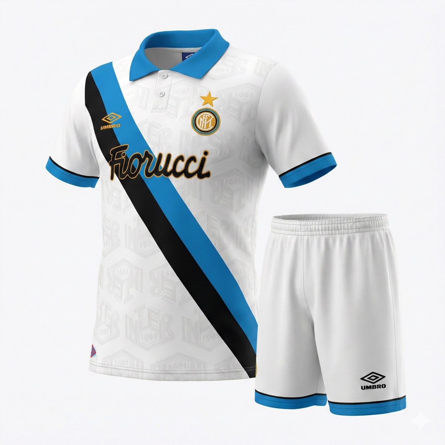 Inter Milan Away 1994/1995 Kids Kit (Feels Like New) - Size 24
