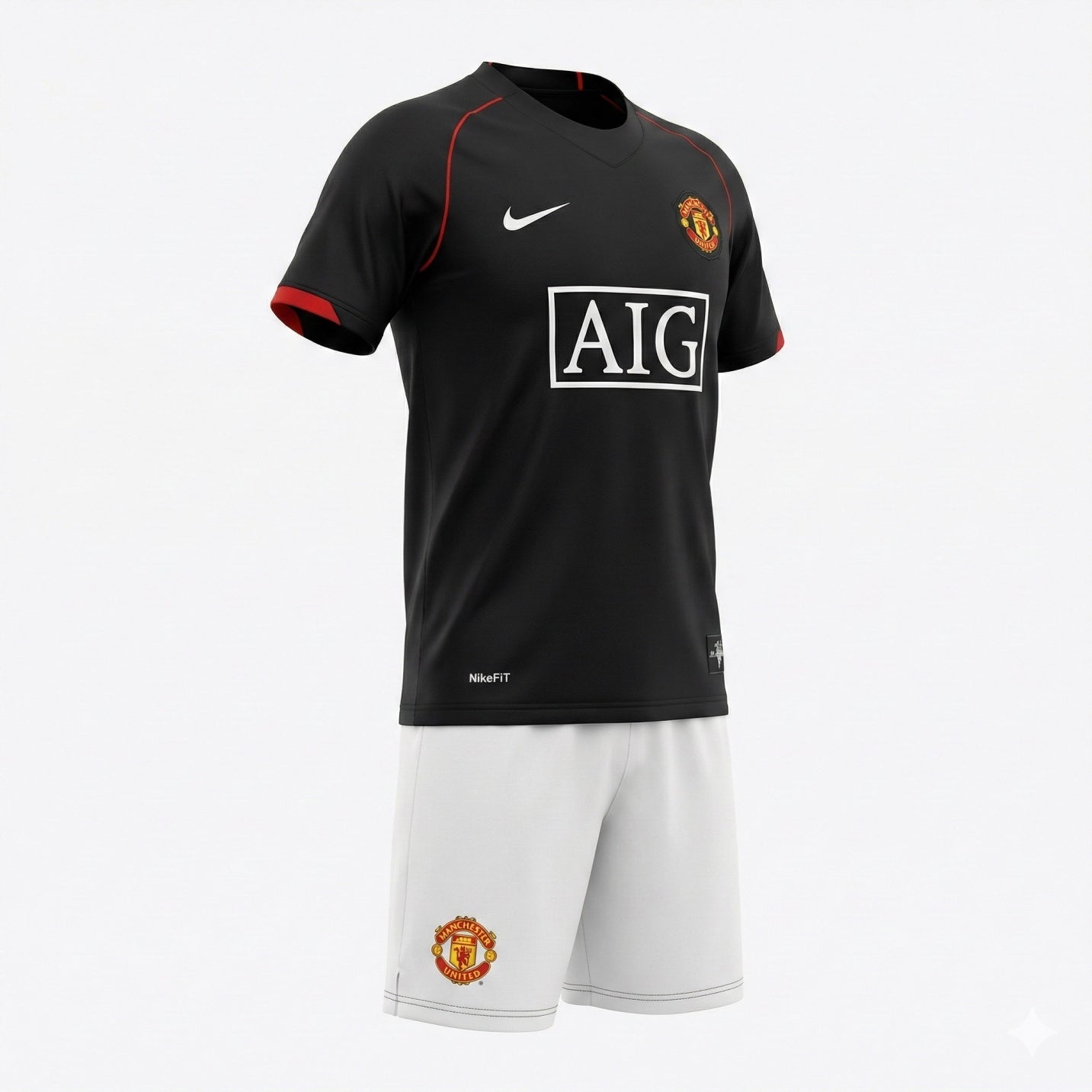 Manchester United Away 2007/2008 Kids Kit (New) - Size 18