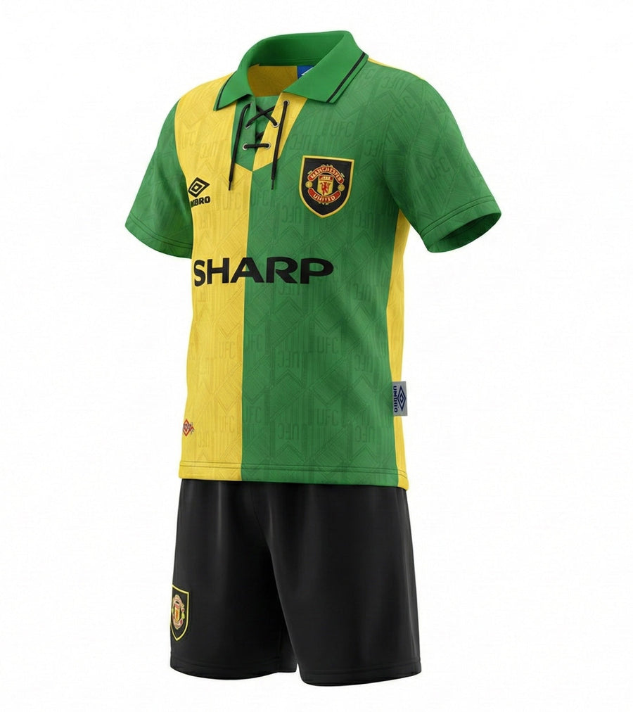 Manchester United Away 1992/1994 Kids Kit (Feels Like New) - Size 20