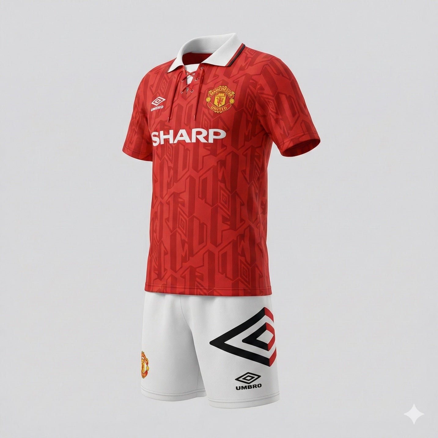 Manchester United Home 1992/1994 Kids Kit (Feels Like New) - Size 18