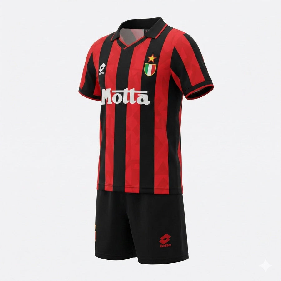AC Milan Home 1993/1994 Kids Kit (Feels Like New) - Size 24