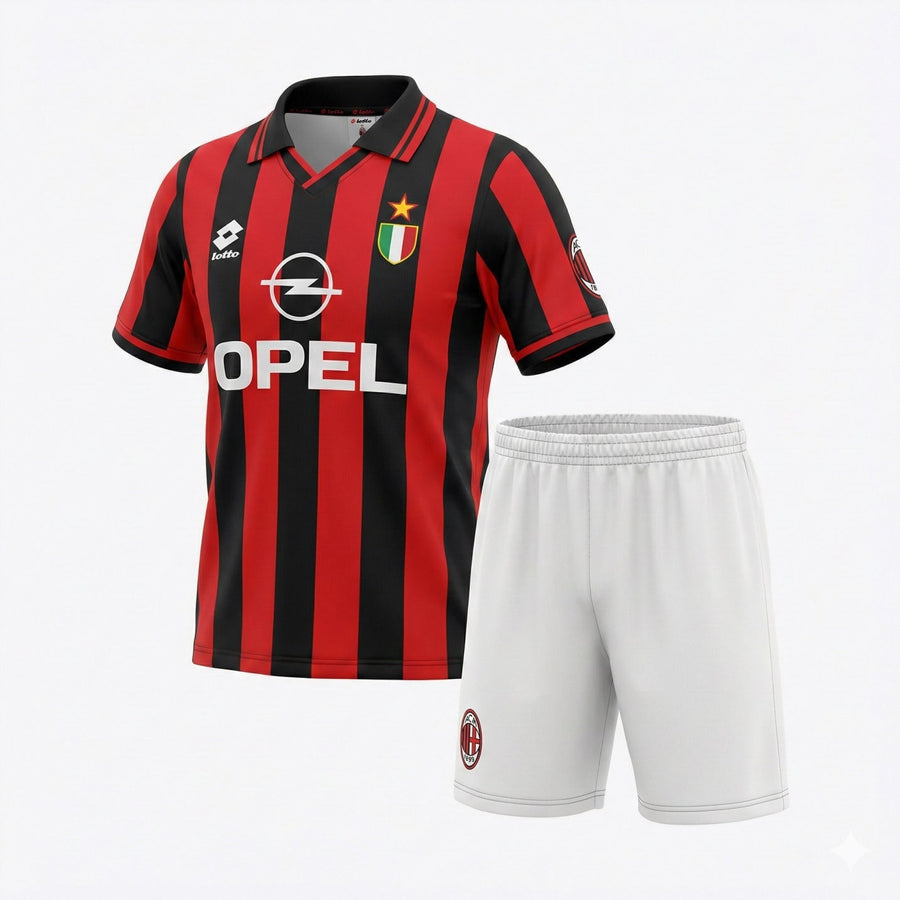 AC Milan Home 1996/1997 Kids Kit (Feels Like New) - Size 16