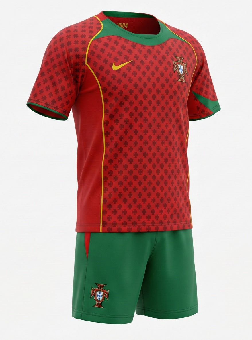 Portugal Home 2004 Kids Kit (Feels Like New) - Size 24
