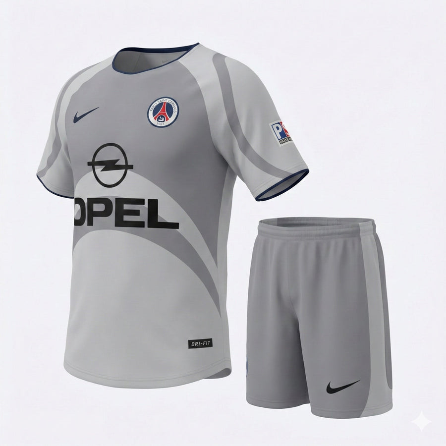 Paris Saint-Germain Away 2001/2002 Kids Kit (Feels Like New) - Size 18