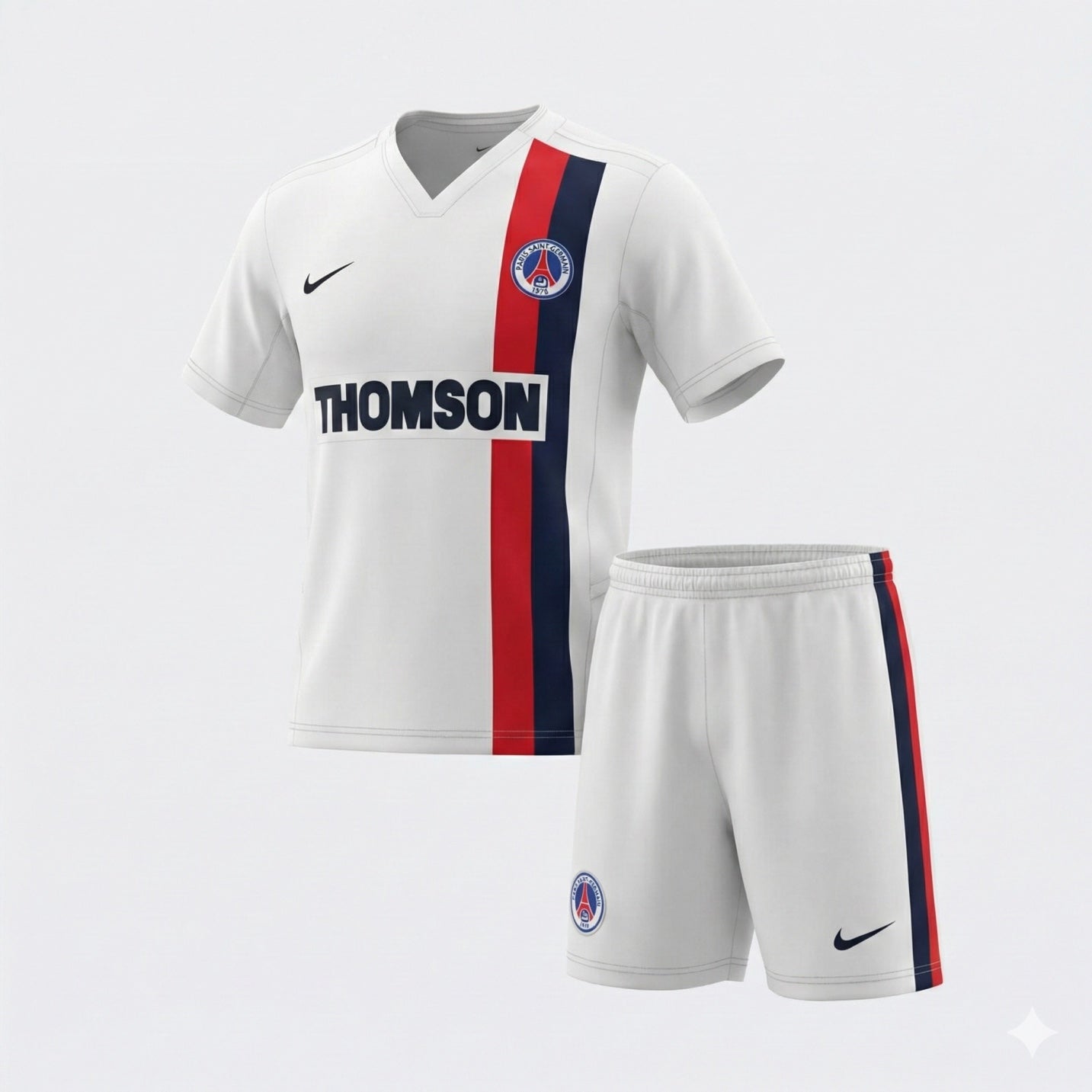 Paris Saint-Germain Away 2002/2003 Kids Kit (Feels Like New) - Size 26