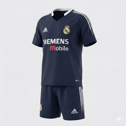 Real Madrid Away 2004/2005 Kids Kit (Feels Like New) - Size 26