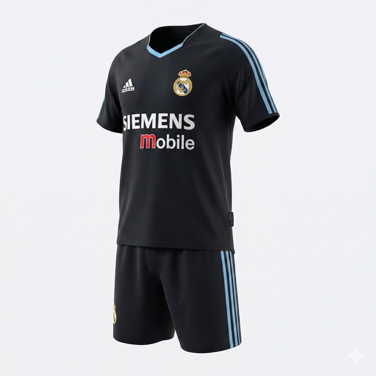 Real Madrid Away 2003/2004 Kids Kit (Feels Like New) - Size 22