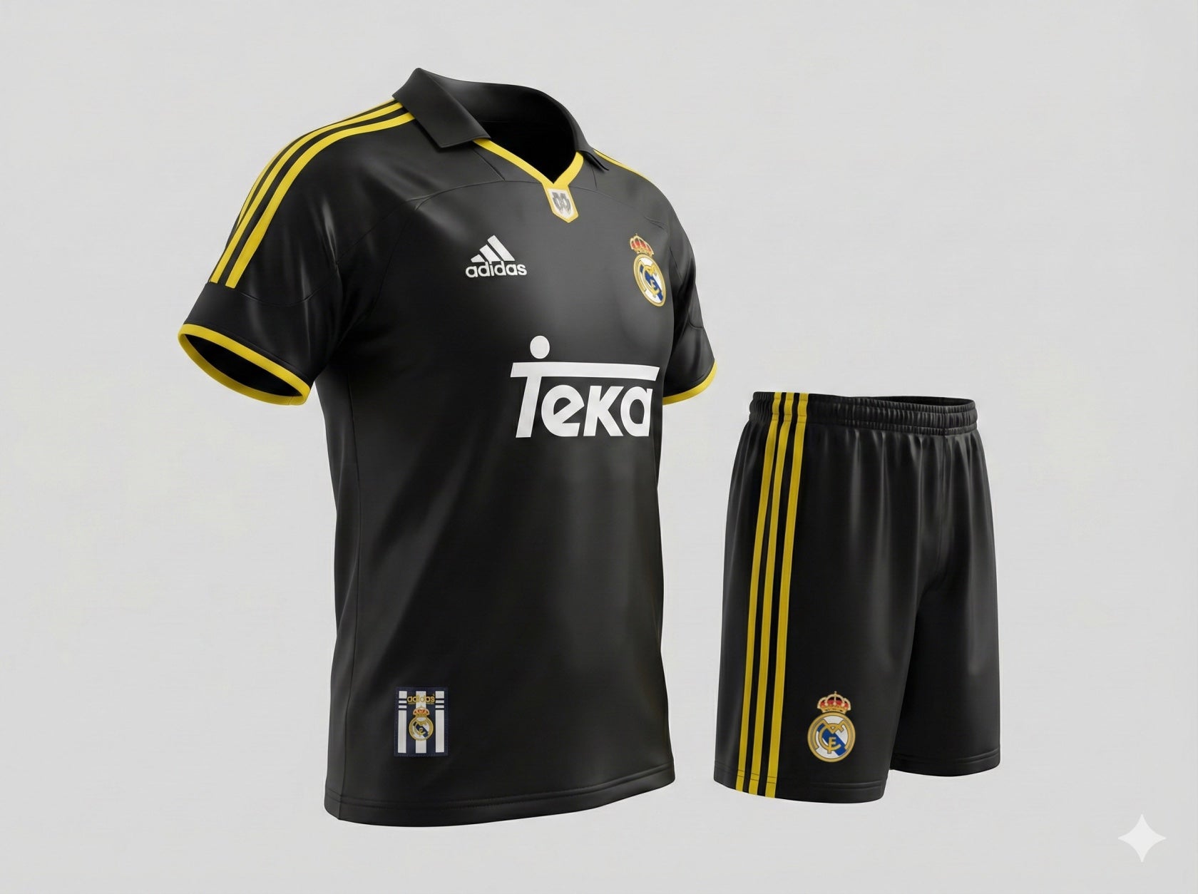 Real Madrid Away 1999/2000 Kids Kit (Feels Like New) - Size 16