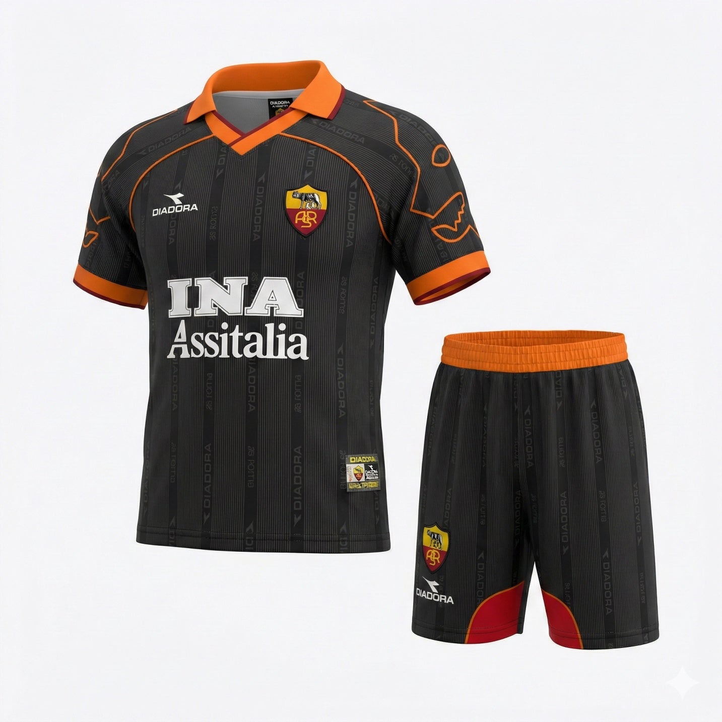 Roma Away 1999/2000 Kids Kit (Feels Like New) - Size 18
